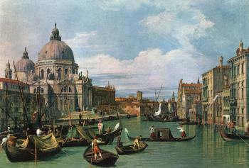 Canaletto : The Grand Canal and the Church of the Salute